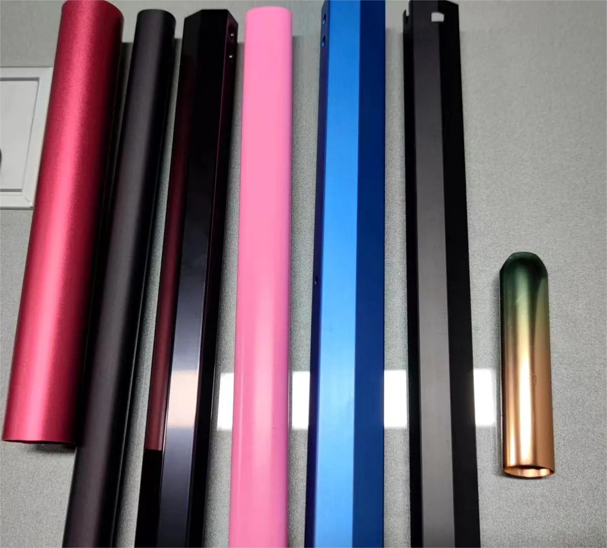 Surface-treated component examples